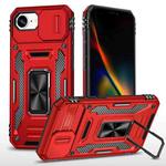 For iPhone 16e Armor PC + TPU Camera Shield Phone Case(Red)