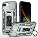 For iPhone 16e Armor PC + TPU Camera Shield Phone Case(Grey)