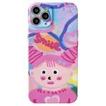 For iPhone 11 Pro Max Precise Hole TPU Phone Case(Dopamine Girl)