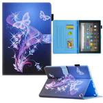 For Amazon Fire Max 11 2023 Colored Drawing Smart Leather Tablet Case(Fantasy Butterfly)