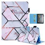 For Amazon Fire Max 11 2023 Colored Drawing Leather Smart Tablet Case(Grid)