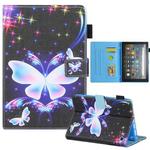 For Amazon Fire Max 11 2023 Colored Drawing Leather Smart Tablet Case(Big Color Butterfly)