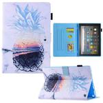 For Amazon Fire Max 11 2023 Colored Drawing Leather Smart Tablet Case(Ocean Pineapple)
