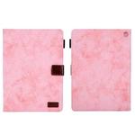 For Amazon Fire Max 11 2023 Cloth Texture Leather Smart Tablet Case(Pink)