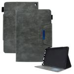 For Amazon Fire Max 11 2023 Suede Cross Texture Magnetic Clasp Leather Tablet Case(Grey)