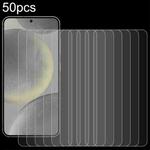 For Samsung Galaxy S24 FE 5G 50pcs 0.26mm 9H 2.5D Tempered Glass Film