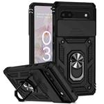 For Google Pixel 6a Sliding Camshield Holder Phone Case(Black)