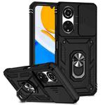 For Honor X7 Sliding Camshield Holder Phone Case(Black)