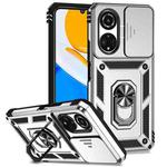 For Honor X7 Sliding Camshield Holder Phone Case(Silver)