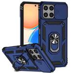 For Honor X8 Sliding Camshield Holder Phone Case(Blue)