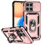For Honor X8 Sliding Camshield Holder Phone Case(Rose Gold)