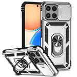For Honor X8 Sliding Camshield Holder Phone Case(Silver)