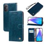 For Honor 50 SE Oil Wax Texture Leather Phone Case(Blue)