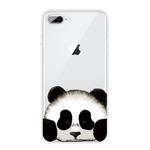 For iPhone 8 Plus / 7 Plus Coloured Drawing Pattern Highly Transparent TPU Protective Case(Panda)