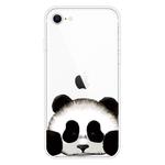 For iPhone SE 2022 / SE 2020 / 8 / 7 Coloured Drawing Pattern Highly Transparent TPU Protective Case(Panda)
