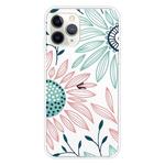 For iPhone 11 Pro Coloured Drawing Pattern Highly Transparent TPU Protective Case(Flower)