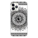 For iPhone 11 Pro Max Coloured Drawing Pattern Highly Transparent TPU Protective Case(Mandala)