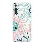 For Motorola G8 Coloured Drawing Pattern Highly Transparent TPU Protective Case(Flower)