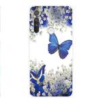 For Motorola G8 Coloured Drawing Pattern Highly Transparent TPU Protective Case(Purple Butterfly)