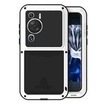For Huawei P60 / P60 Pro / P60 Art LOVE MEI POWERFUL Metal Shockproof Life Waterproof Dustproof Phone Case(White)