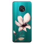 For Nokia 6.2 / 7.2 Coloured Drawing Pattern Highly Transparent TPU Protective Case(Lotus)