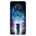 For Nokia 6.2 / 7.2 Coloured Drawing Pattern Highly Transparent TPU Protective Case(Lion)
