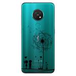 For Nokia 6.2 / 7.2 Coloured Drawing Pattern Highly Transparent TPU Protective Case(Dandelion)