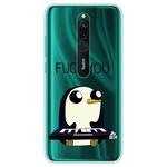 For Xiaomi Redmi 8 Coloured Drawing Pattern Highly Transparent TPU Protective Case(Penguin)