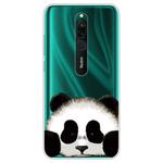 For Xiaomi Redmi 8 Coloured Drawing Pattern Highly Transparent TPU Protective Case(Panda)