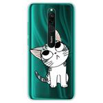 For Xiaomi Redmi 8 Coloured Drawing Pattern Highly Transparent TPU Protective Case(Cat)