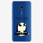 For Xiaomi Redmi 8A Coloured Drawing Pattern Highly Transparent TPU Protective Case(Penguin)