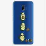 For Xiaomi Redmi 8A Coloured Drawing Pattern Highly Transparent TPU Protective Case(Avocado)