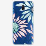 For Xiaomi Redmi 8A Coloured Drawing Pattern Highly Transparent TPU Protective Case(Flower)