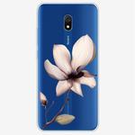 For Xiaomi Redmi 8A Coloured Drawing Pattern Highly Transparent TPU Protective Case(Lotus)