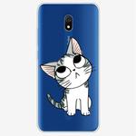 For Xiaomi Redmi 8A Coloured Drawing Pattern Highly Transparent TPU Protective Case(Cat)