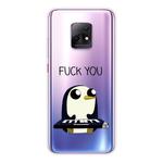 For Xiaomi Redmi 10X 5G Coloured Drawing Pattern Highly Transparent TPU Protective Case(Penguin)