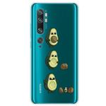 For Xiaomi Mi CC9 Pro Coloured Drawing Pattern Highly Transparent TPU Protective Case(Avocado)