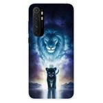 For Xiaomi Mi Note 10 Lite Coloured Drawing Pattern Highly Transparent TPU Protective Case(Lion)