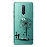 For OnePlus 8 Coloured Drawing Pattern Highly Transparent TPU Protective Case(Dandelion)