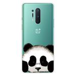 For OnePlus 8 Pro Coloured Drawing Pattern Highly Transparent TPU Protective Case(Panda)