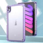 For iPad mini 6 Clear Acrylic Shockproof Tablet Case(Purple)