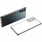 For Samsung Galaxy S23+ 5G SULADA Electroplating Frosted TPU Phone Case(Black)