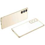 For Samsung Galaxy S23+ 5G SULADA Electroplating Frosted TPU Phone Case(Gold)
