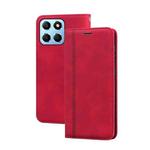 For Honor X8 5G/Play6C 5G/X6 4G/X6S/70 Lite Frosted Business Magnetic Horizontal Flip PU Phone Case(Red)