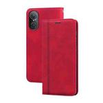 For Honor 50 SE Frosted Business Magnetic Horizontal Flip PU Phone Case(Red)