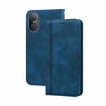 For Honor 50 SE Frosted Business Magnetic Horizontal Flip PU Phone Case(Blue)