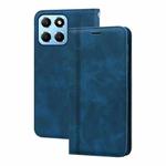 For Honor X8a Frosted Business Magnetic Horizontal Flip PU Phone Case(Blue)