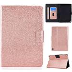 For Amazon Fire Max 11 2023 Glitter Powder Smart Leather Tablet Case(Rose Gold)
