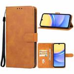 For Samsung Galaxy A15 5G Leather Phone Case(Brown)