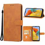 For Samsung Galaxy M14 4G Leather Phone Case(Brown)